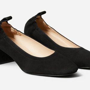 Everlane Black Suede Day Heel